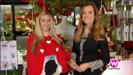 Megen and eightwest at Eastern Floral for Valentine's Day